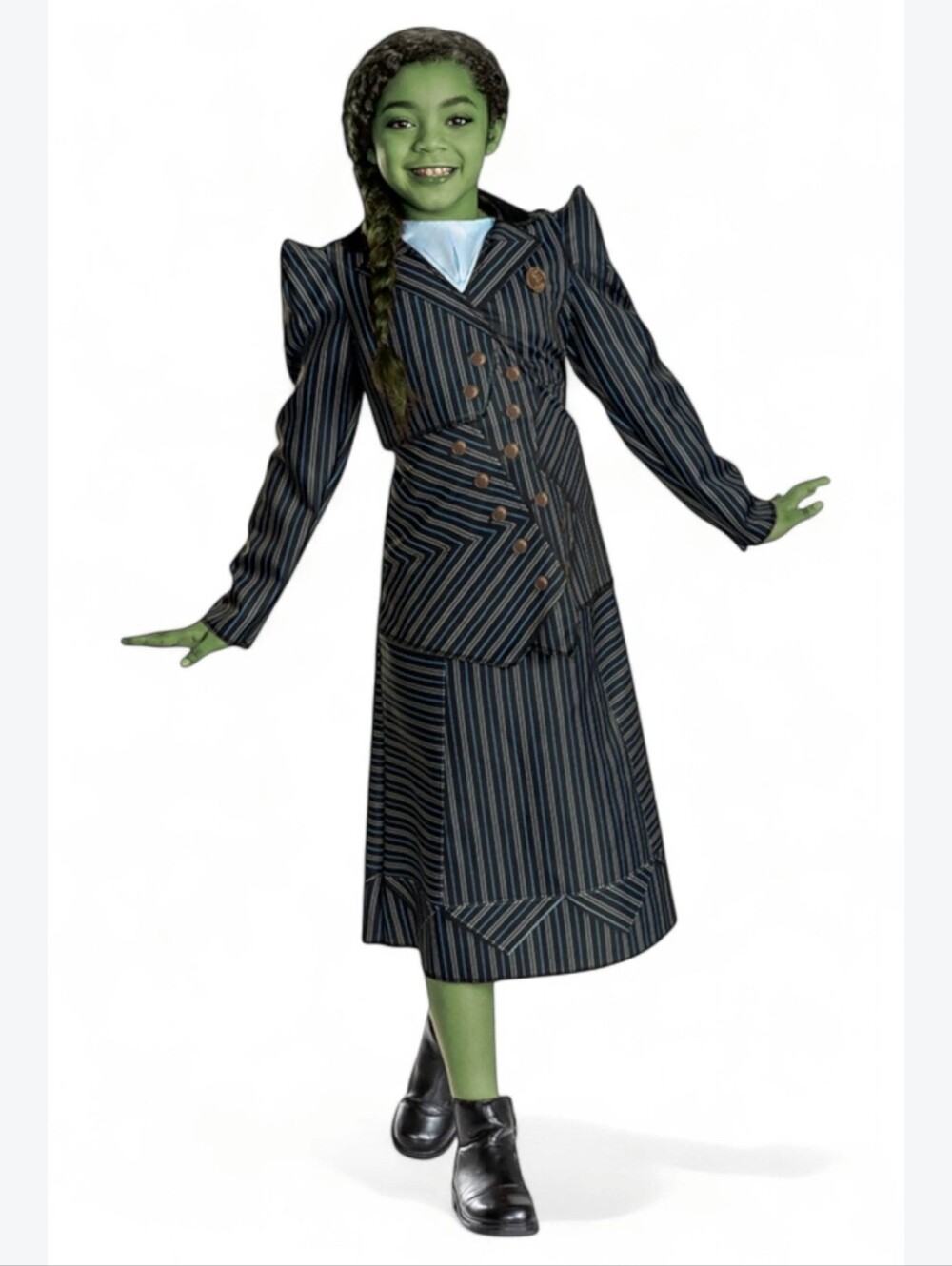 Wicked Elphaba Shiz University Dress Costume, New Size M (7-8) Girls